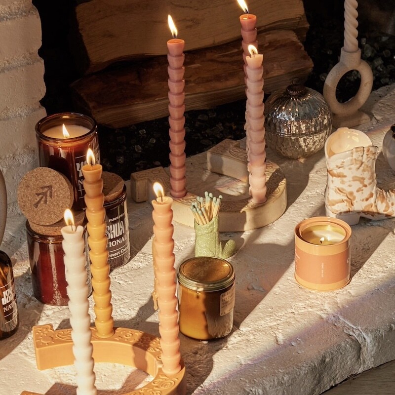 Modern Taper Candles, S/4