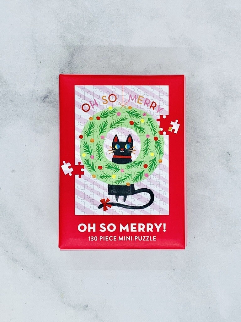 130-pc Holiday Mini Puzzle, Style: Oh So Merry