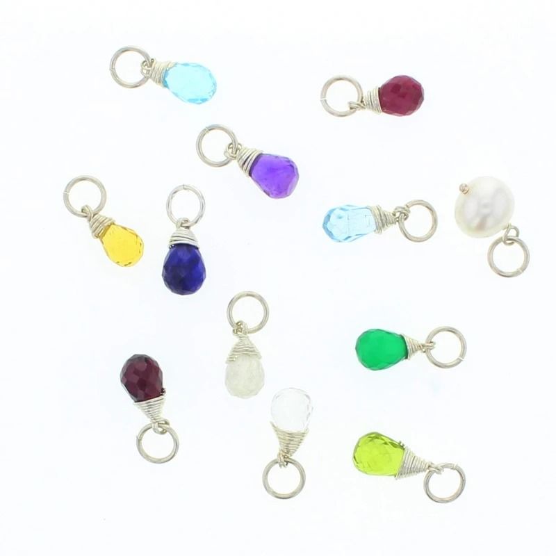 Natural Birthstone Charm