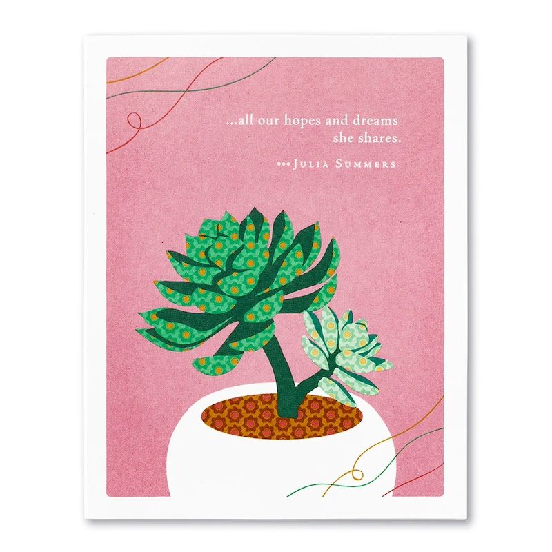 All our Hopes and Dreams She Shares Mother&#39;s Day Card DNO