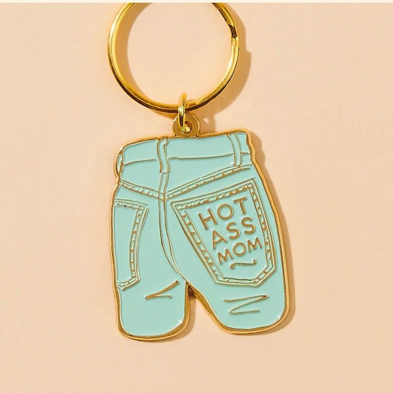 Mom Jeans Enamel Keychain