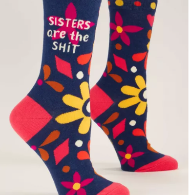 Sisters Are The Shit Women&#39;s Crew Socks
