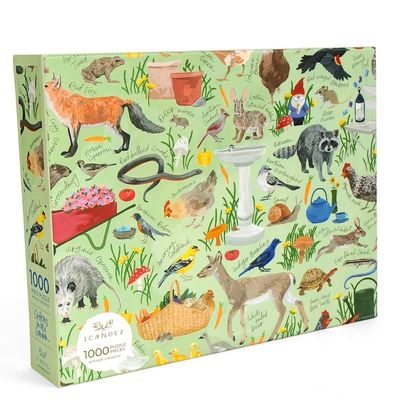 1,000 Piece Jigsaw Puzzle Critters in the Garden