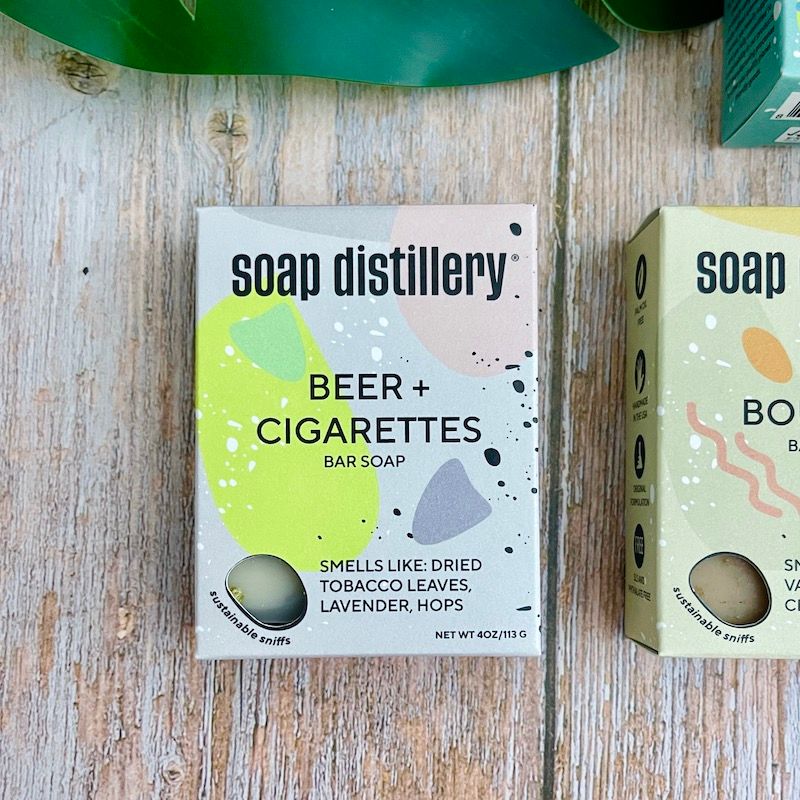 Soap Distillery Soap Bar:, Scent: Beer and Cigarettes