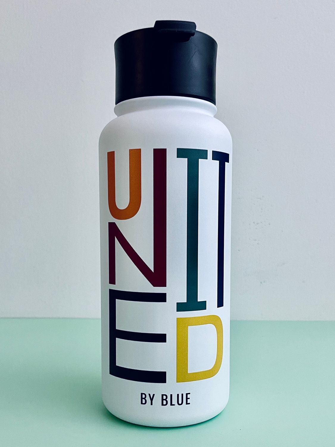 32oz United by Blue Stainless Steel Water Bottle, Style: United: White