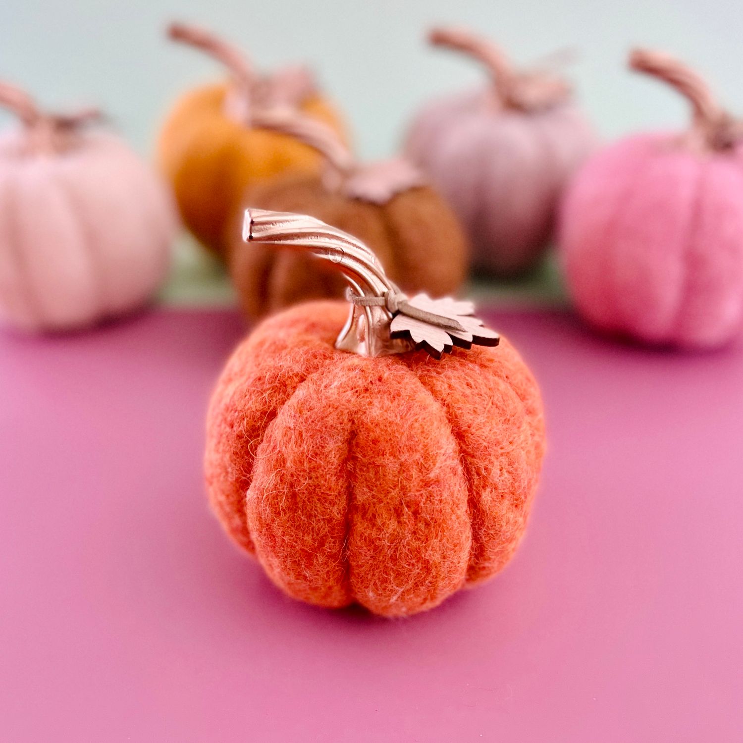 Felt Pumpkin, Color: Orange