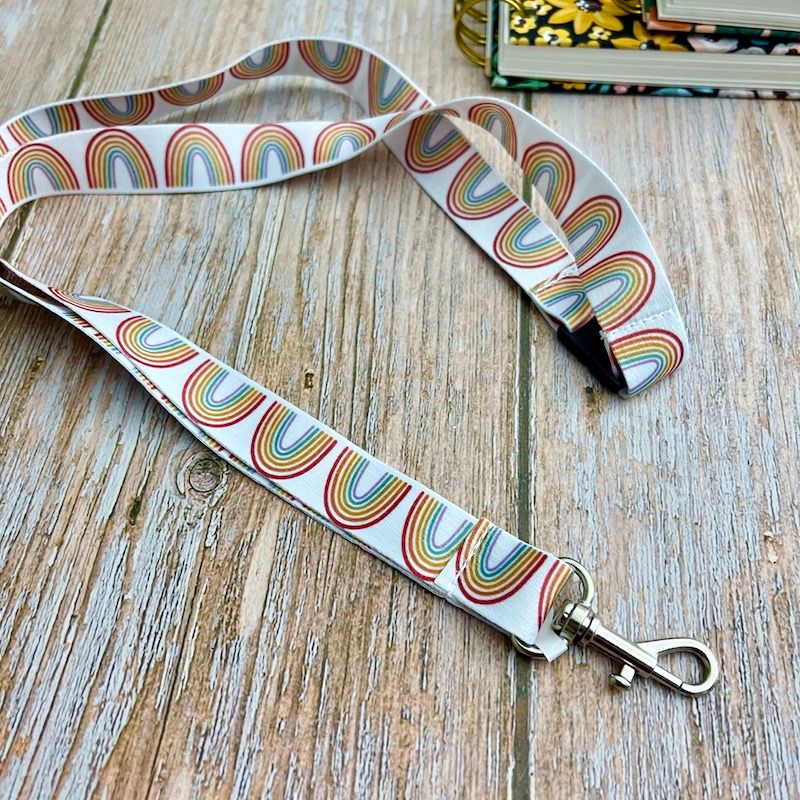 Elyse Breanne Breakaway Lanyard, Style: Rainbow