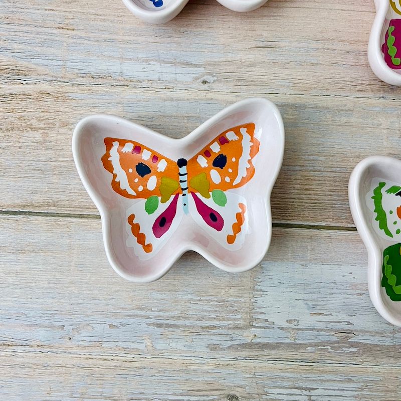 Flutter By Pinch Bowls, Style: Orange/Pink