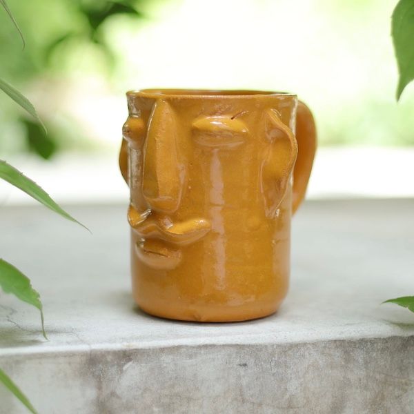 Handmade Manny Mug, Color: Yellow