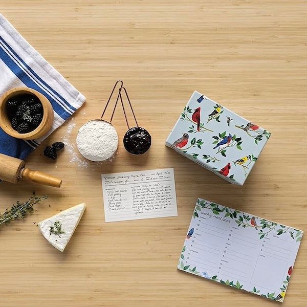 Recipe Card Box Birdsong