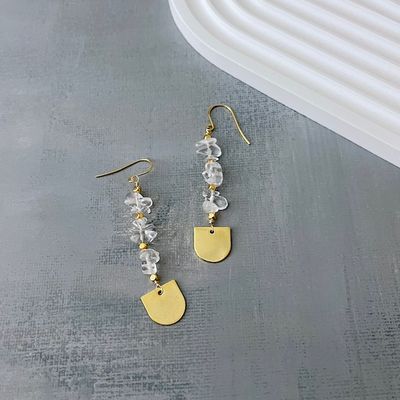 Bohemian Crystal Chip Dangle Earrings