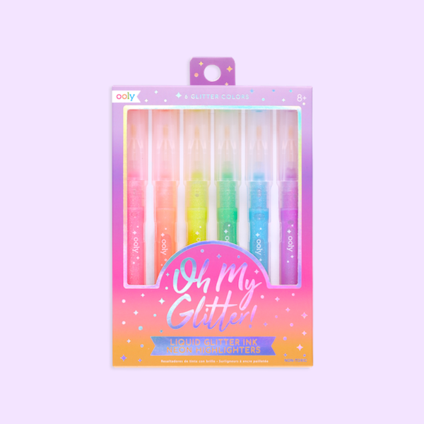 Oh My Glitter! Neon Highlighters S/6