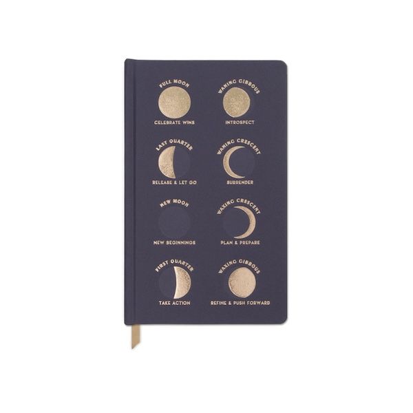 Cloth Covered Journal, Style: Moon Phases