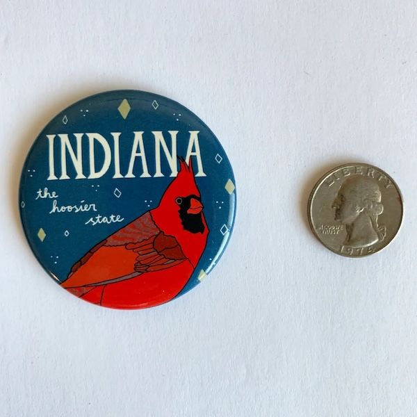 Indiana Cardinal Magnet