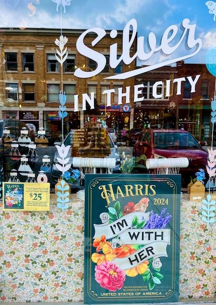 I&#39;m With Her Yard Signs by local artist Paula Shoultz - 25% donated to the 2024 Harris Campaign