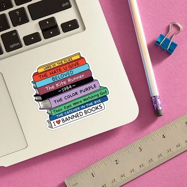 Banned Books Stickers