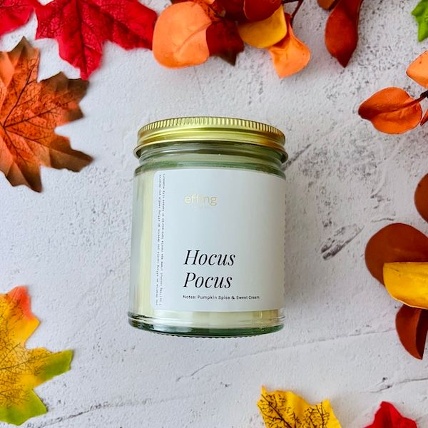 Hocus Pocus Wood Wick Candle | Pumpkin Spice &amp; Sweet Cream