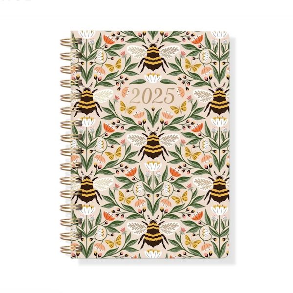 Bee Floral 2025 - 17 Month Planner