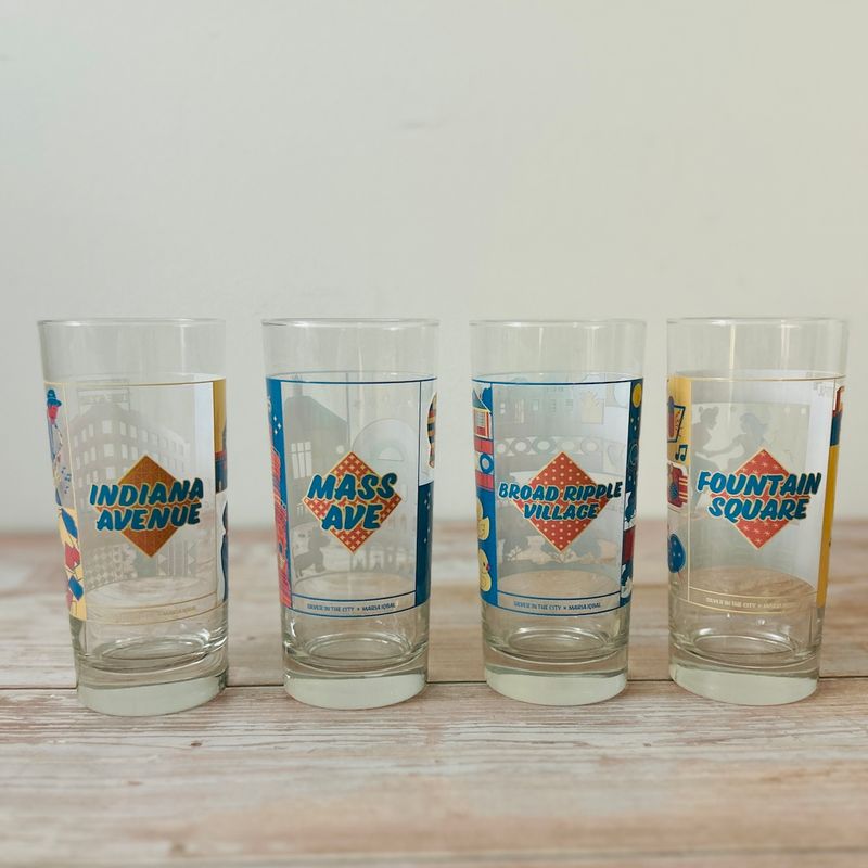 Cultural District Glassware Collection S/4