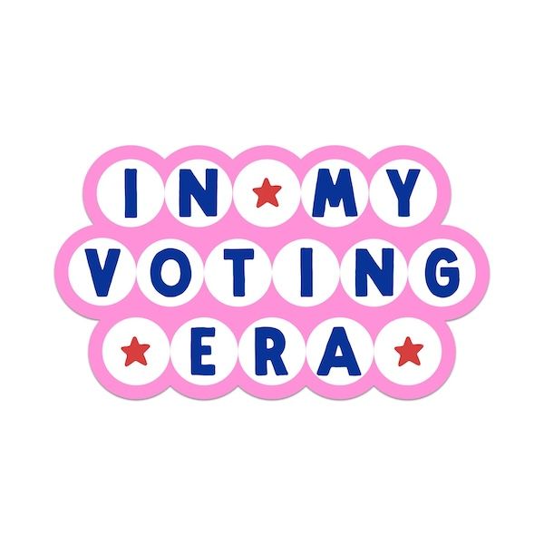 In My Voting Era Sticker