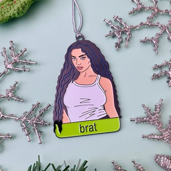 Brat Enamel Ornament