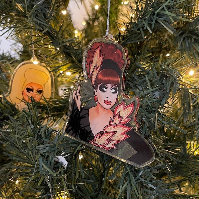 Bianca Del Rio Ornament by Drawn Goods