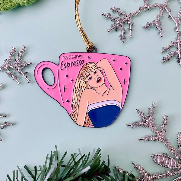 Espresso Enamel Ornament