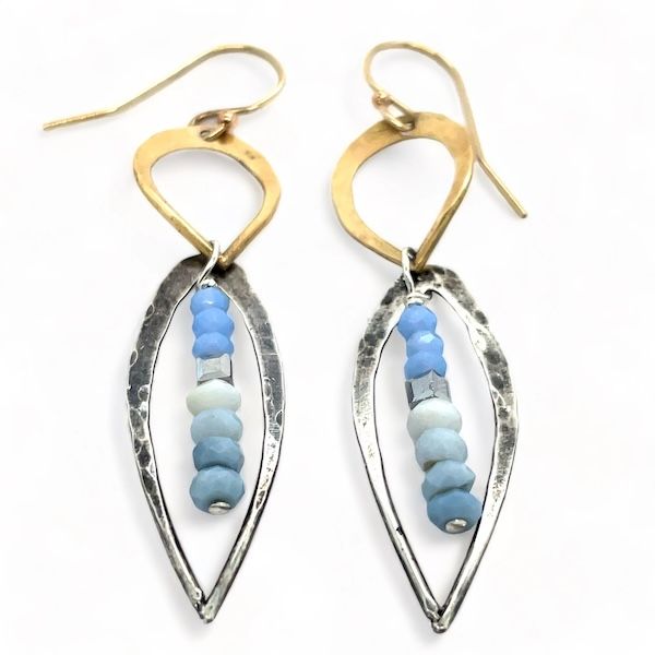 Handmade Blue Lace Agate Earrings