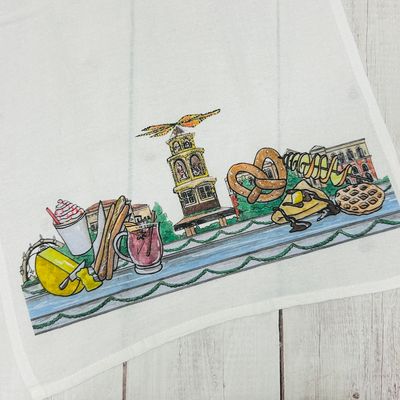 Carmel Christkindlmarkt Tea Towel