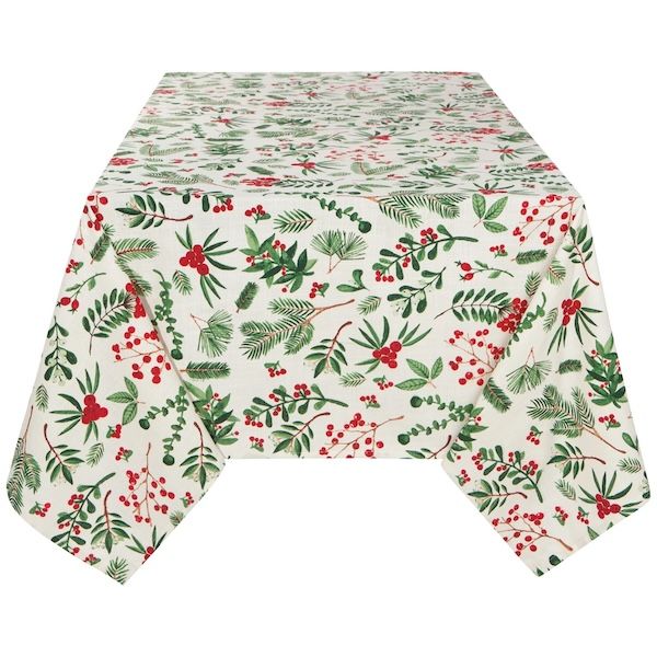 Winterberry Printed Tablecloth 60x90