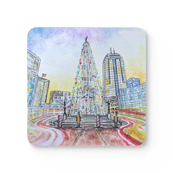 Circle of Lights holiday coasters