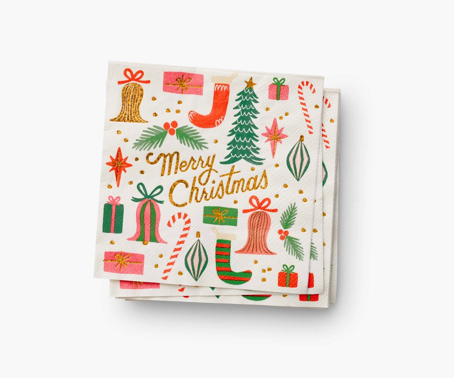 Rifle Paper Holiday Napkins, Style: Merry Christmas