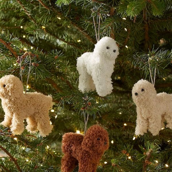 Furry Poodle Ornament