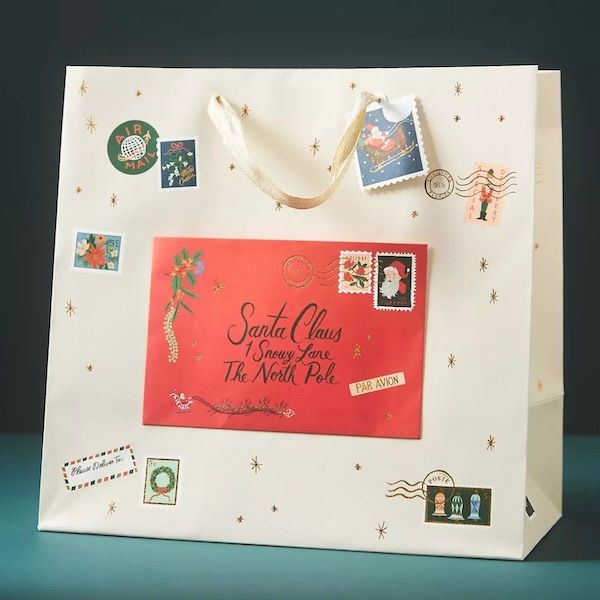 Letters to Santa Medium Gift Bag