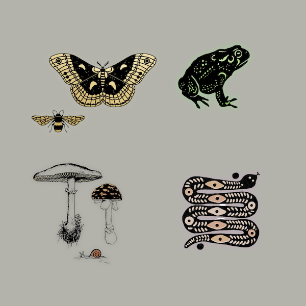 Temporary Tattoo Pair (Metallic)