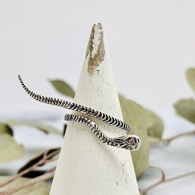 Sterling Silver Slithering Snake Ring