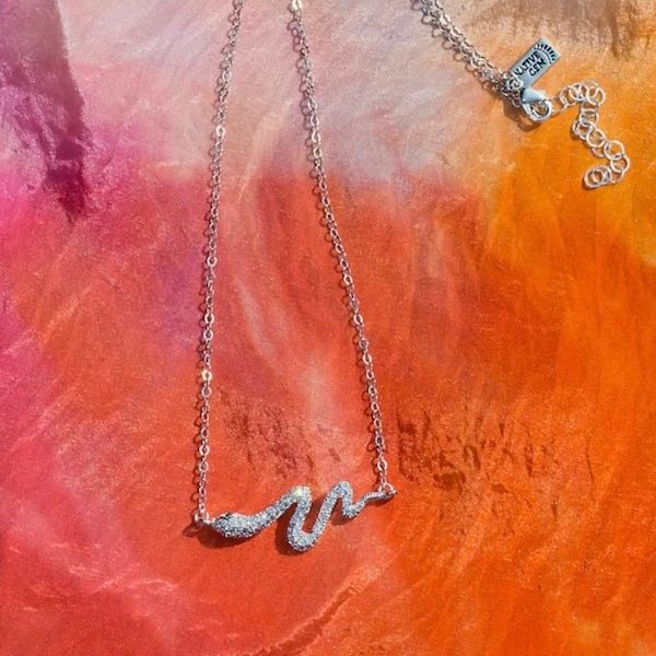 Silver Snake Charmer Necklace
