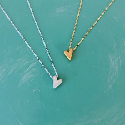 Handmade Tiny Heart Necklace