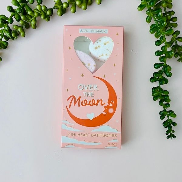 Over the Moon Mini Sweet Heart Bath Bombs Gift Set
