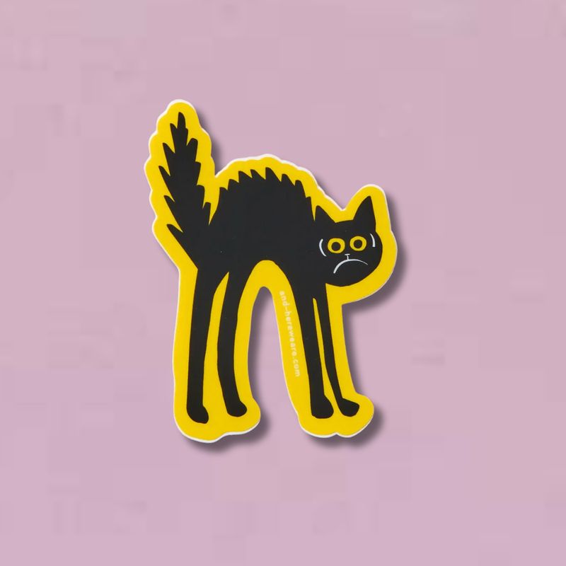 Black Cat Sticker