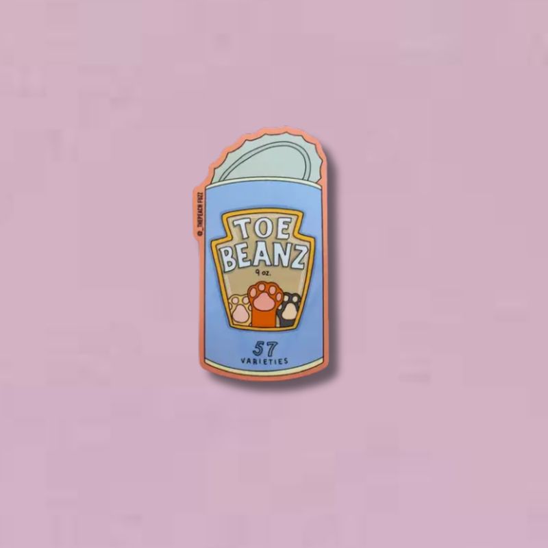 Toe Beans Sticker