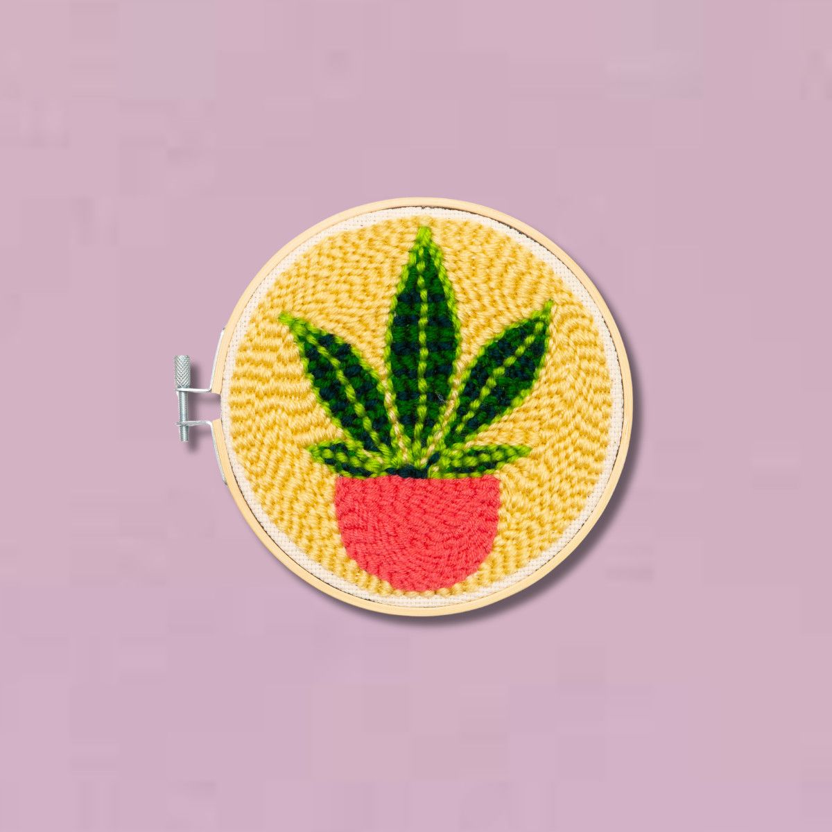 Punch Needle Kit:  Plant
