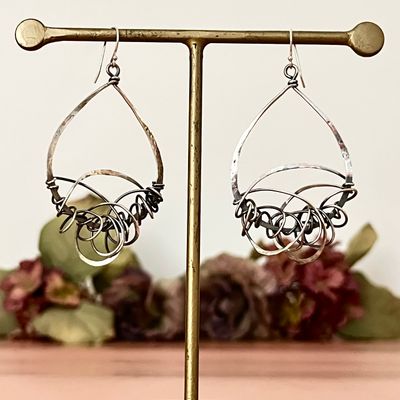 Handmade Sterling Silver Knot Earrings