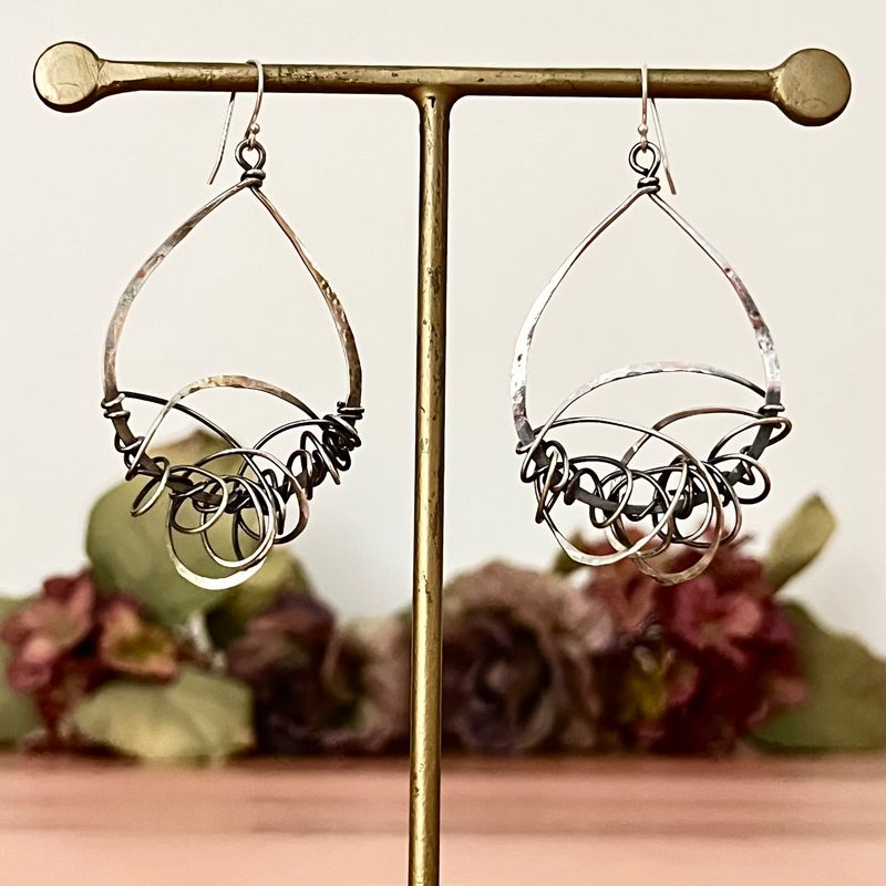 Handmade Sterling Silver Knot Earrings