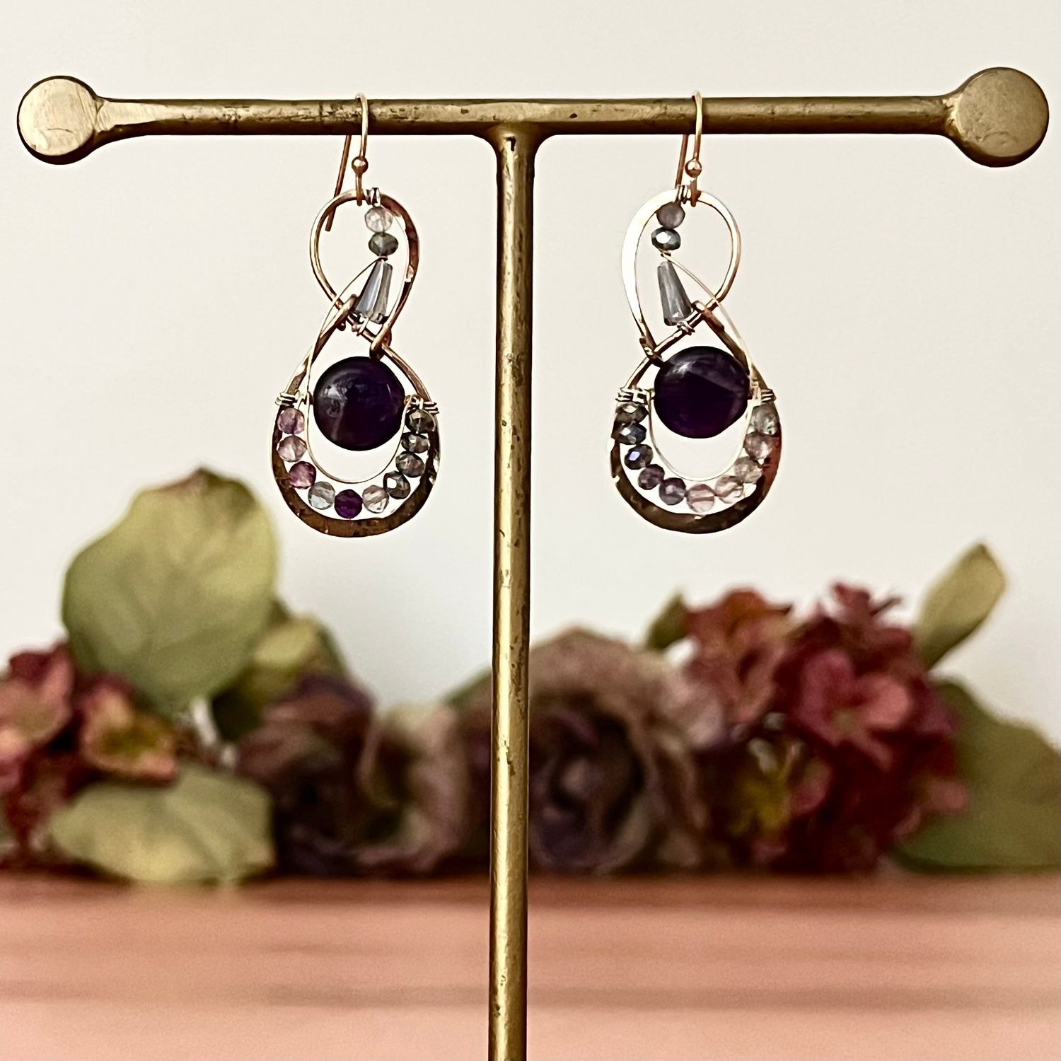 Handmade Iris Bud Earring by Art by Any Means