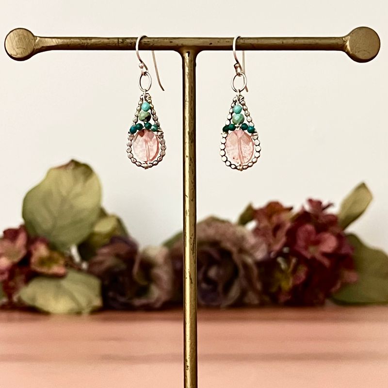 Handmade Wild Strawberry Earrings