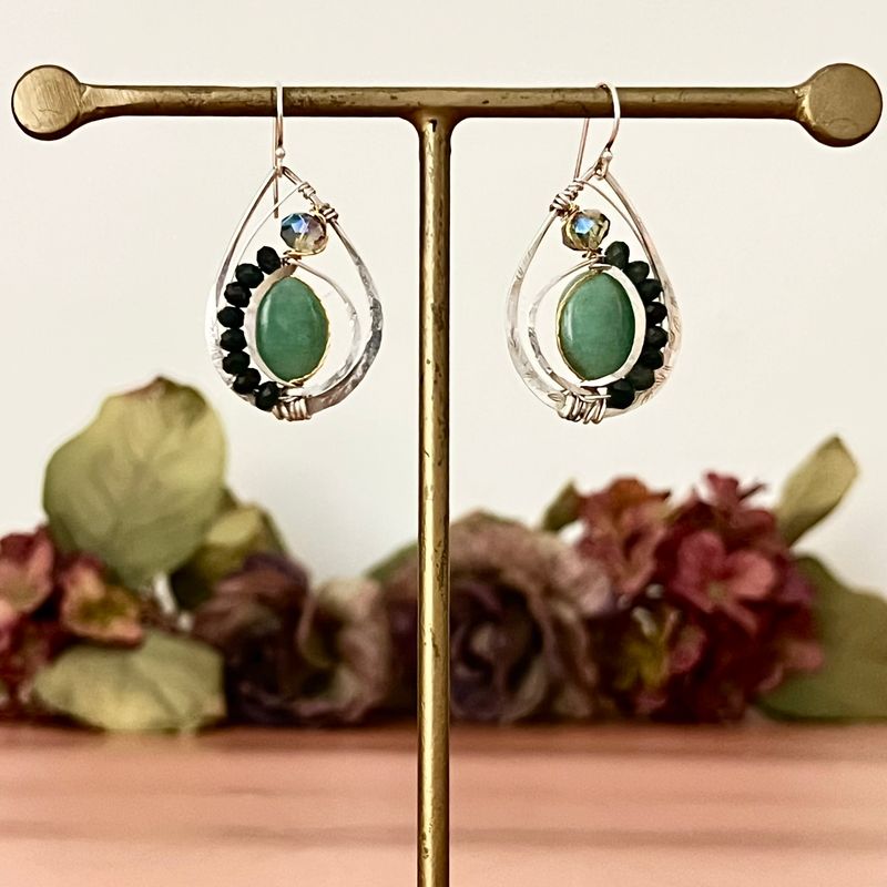 Handmade Lily Pad Earrings