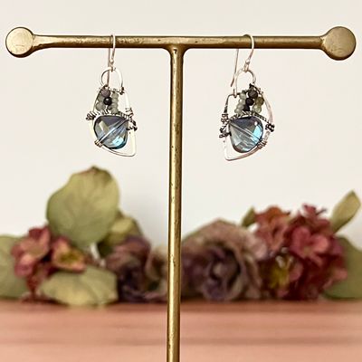 Handmade Spoonful Crystal Earrings by Art by Any Means