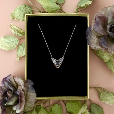 Handmade Lilac Flower Necklace