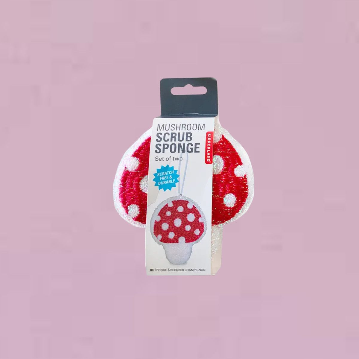Mushroom Scrub Sponge S/2